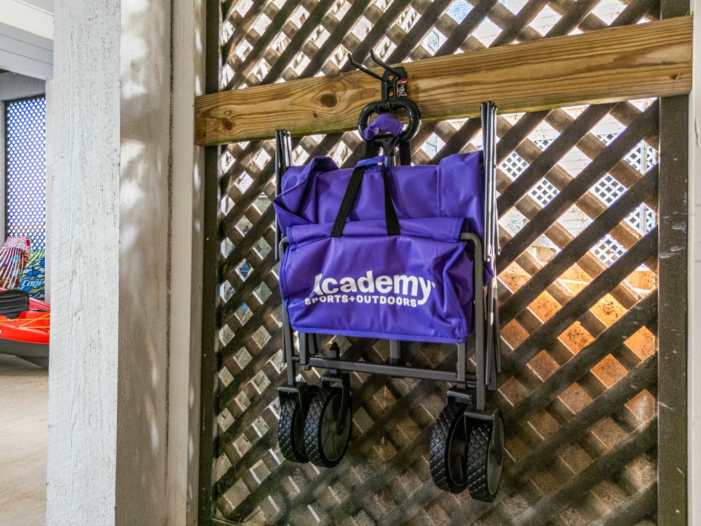 Grab the wagon and head to the beach with ease.