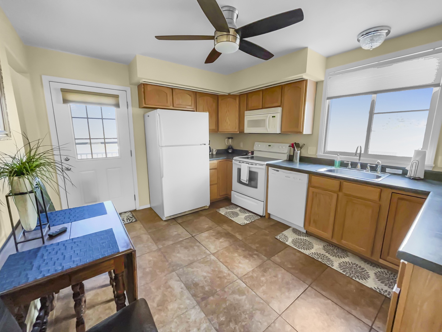 Fully stocked kitchen