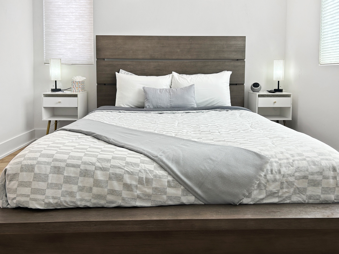 Second bedroom upstairs with comfy queen bed.