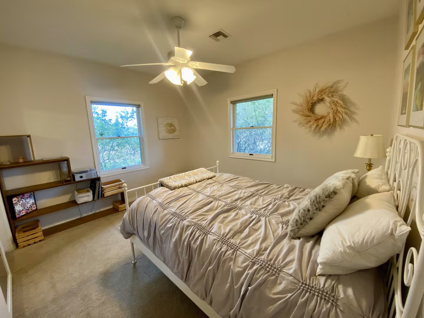 Your peaceful retreat features calming neutral tones, plush bedding, and natural light.