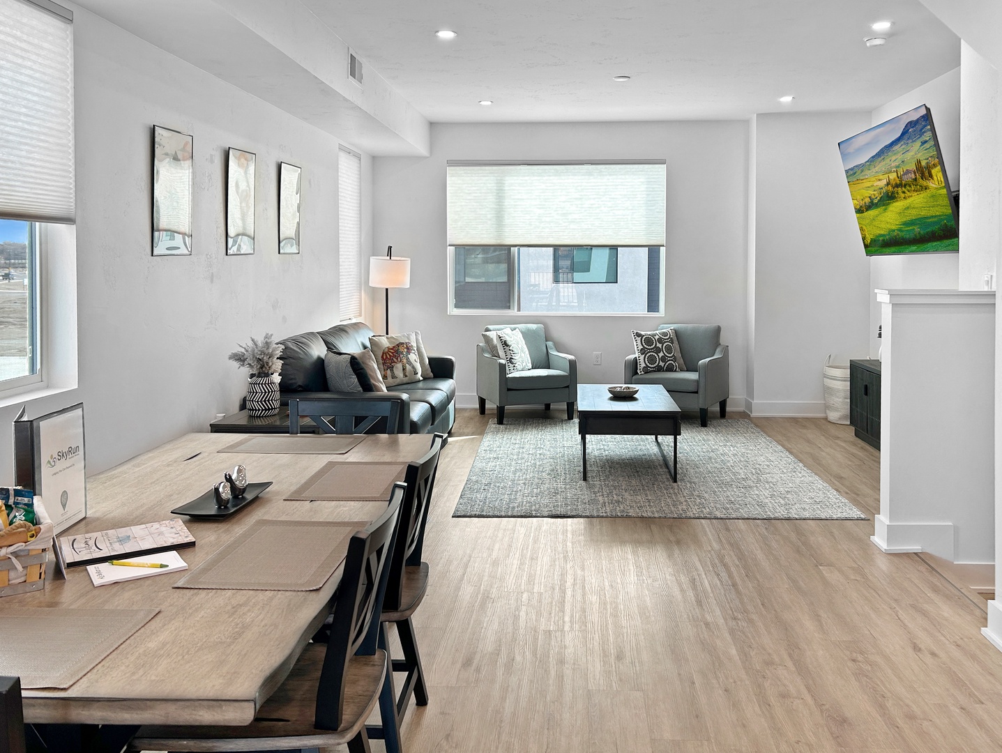 Your spacious living area blends comfort with style, featuring modern furnishings and natural light for perfect relaxation after exploring the city.
