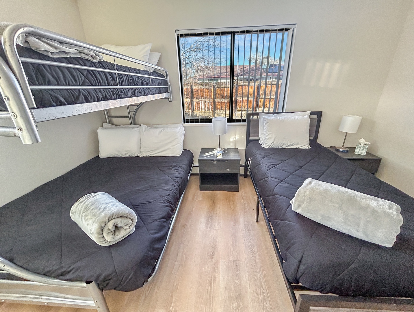 Rest comfortably in your cozy bunk room with twin bed.