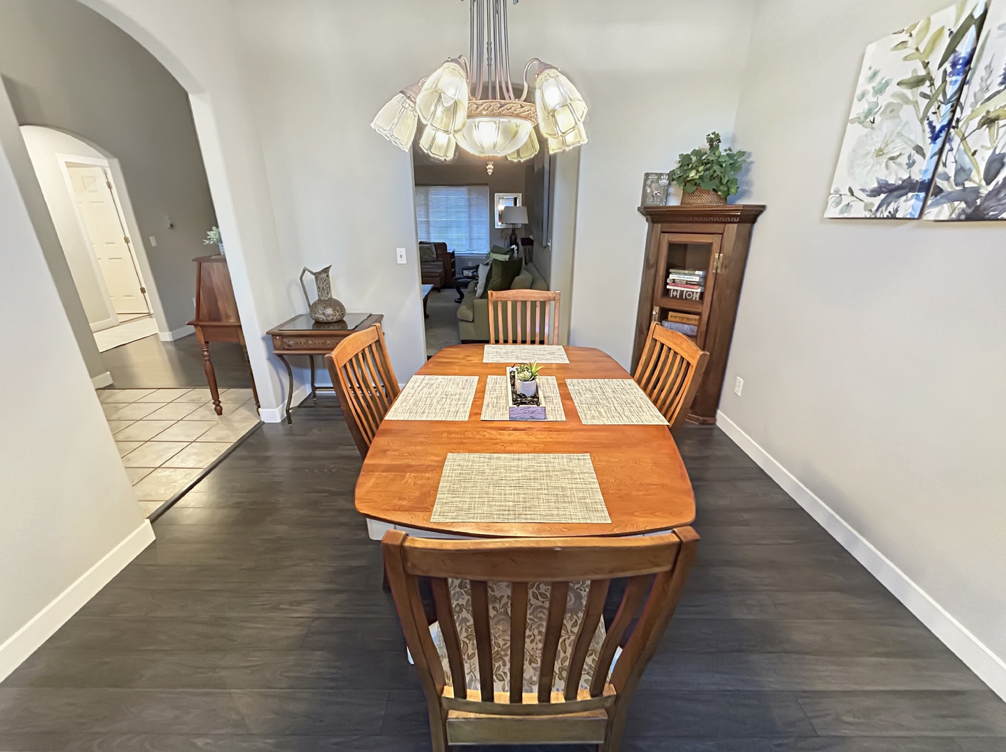 Gather around your elegant dining table for memorable meals.