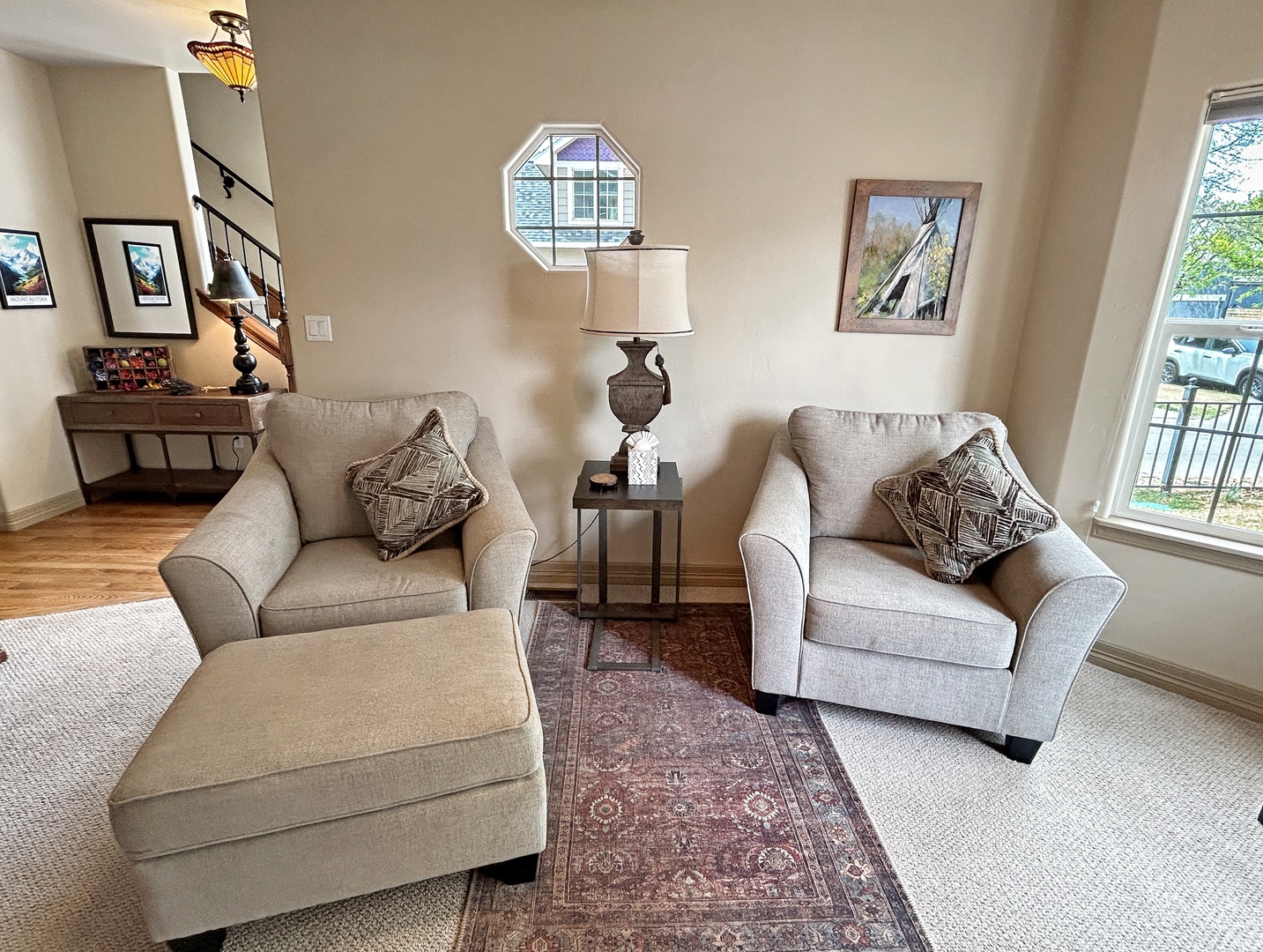 Settle into your cozy reading nook in the parlor room