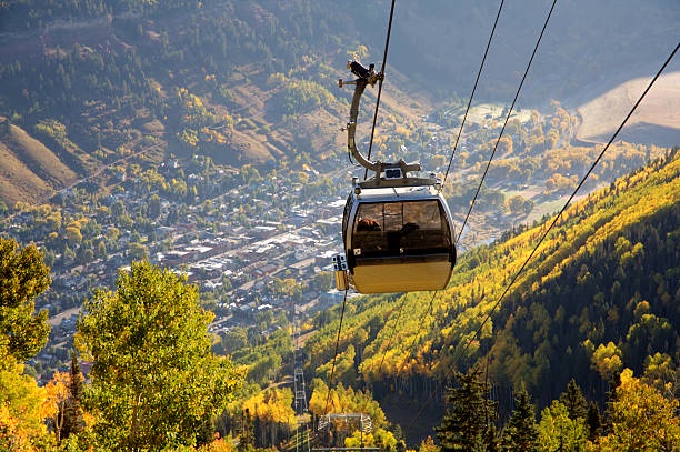 Ride the free gondola between Telluride and Mountain Village
