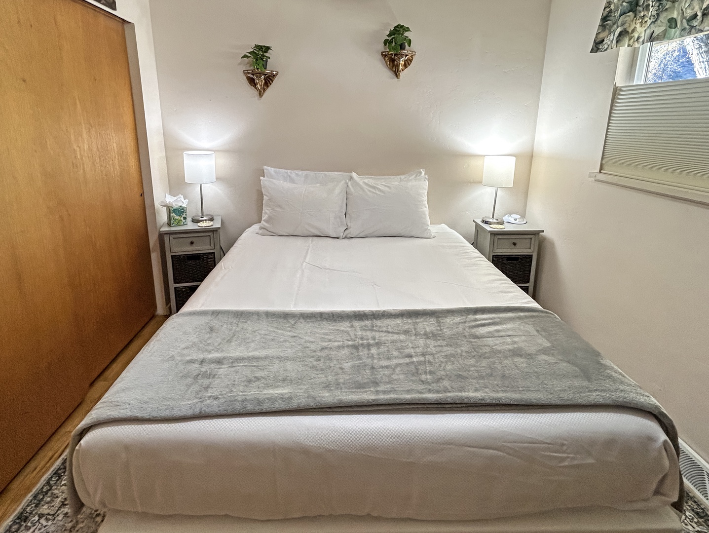 Drift off to peaceful sleep in your cozy bedroom.