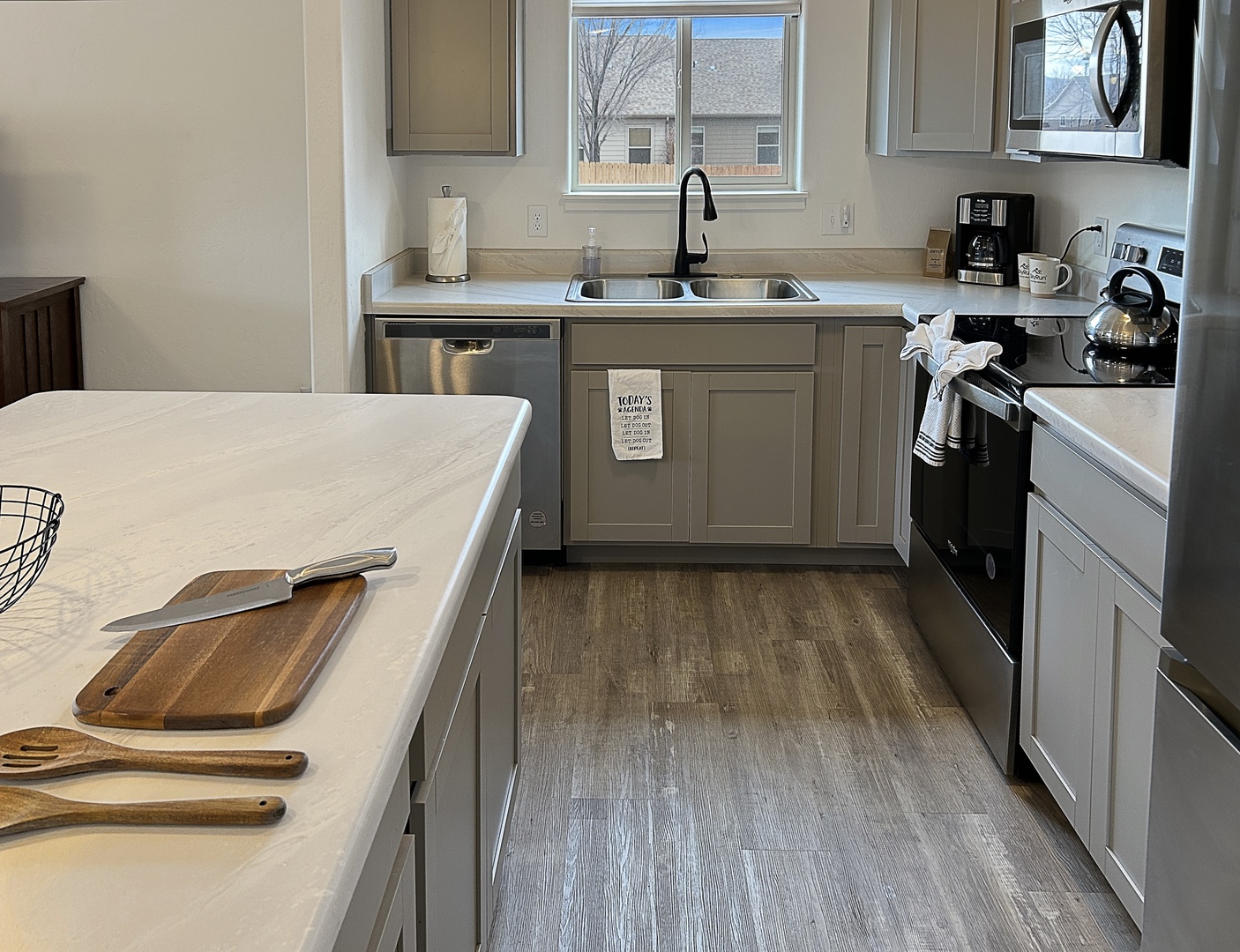 Your fully equipped kitchen makes meal prep a breeze with modern appliances, ample counter space, and everything needed for home cooking.