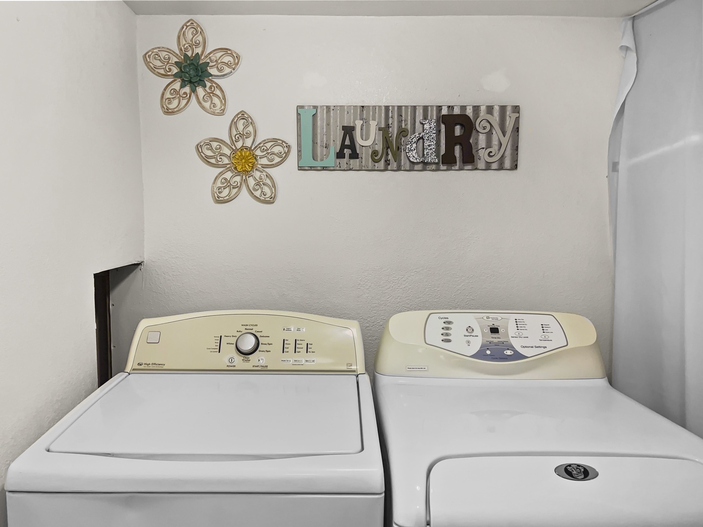 Private washer and dryer 