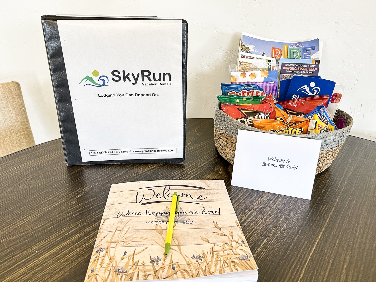 Your hosts have prepared a warm welcome with treats, guest book, and helpful information binder to start your stay perfectly.