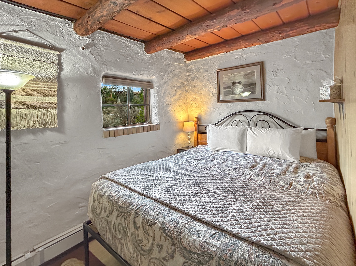 Sink into this comfy king bed