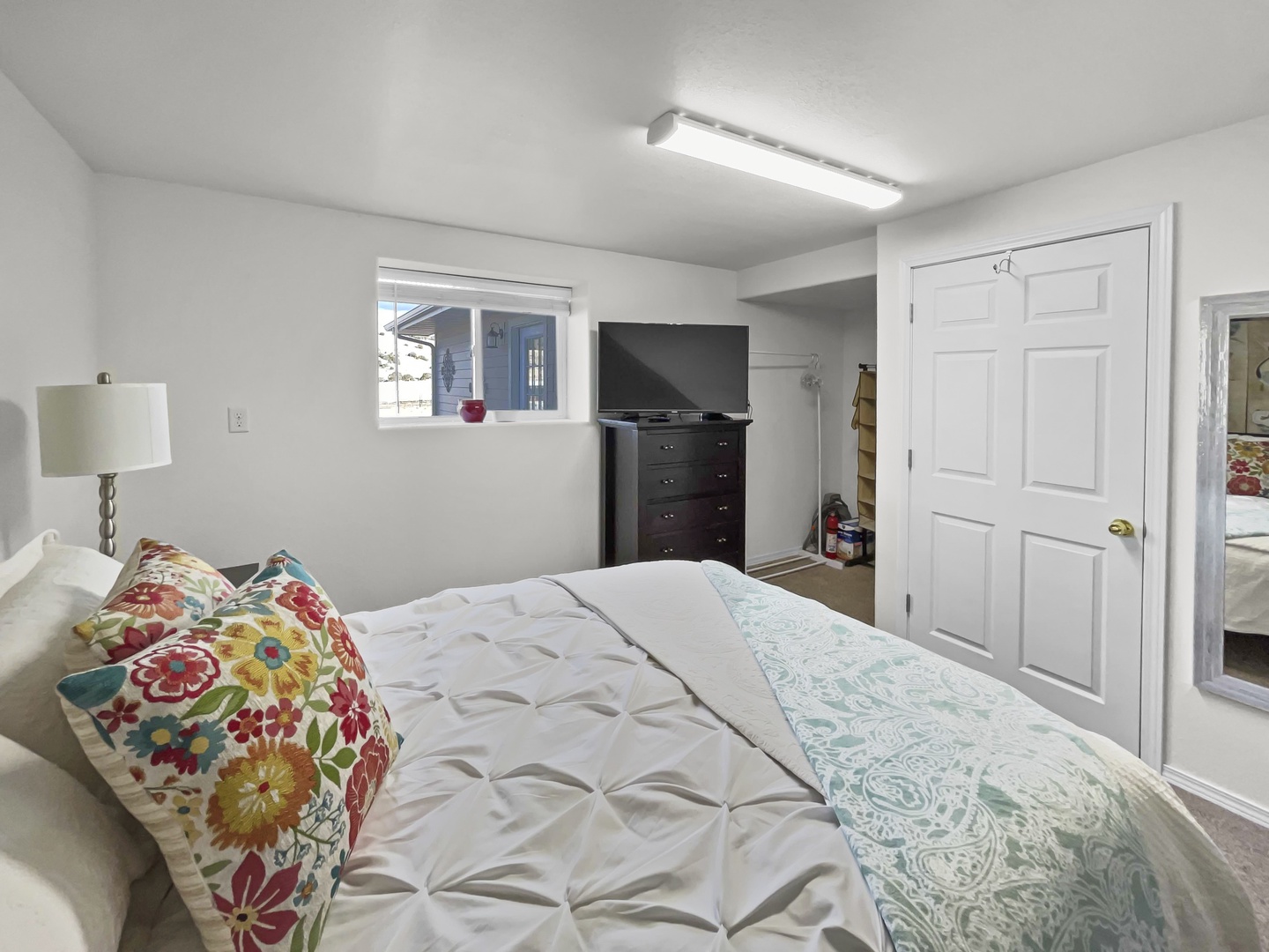 Downstairs Bedroom with walk in closet