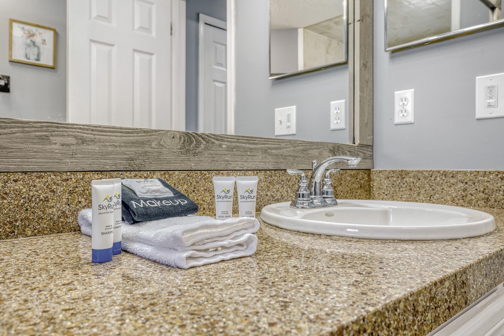 Stocked bathroom premium toiletries & towels