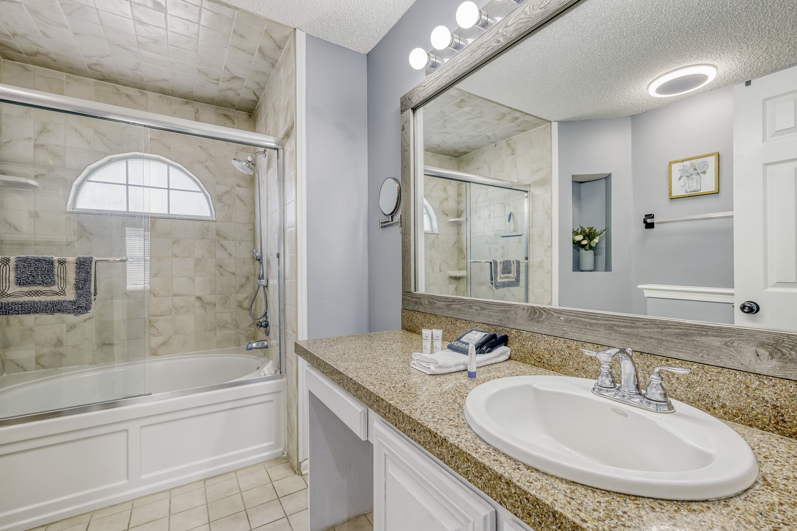 Luxury bathroom with soaking tub