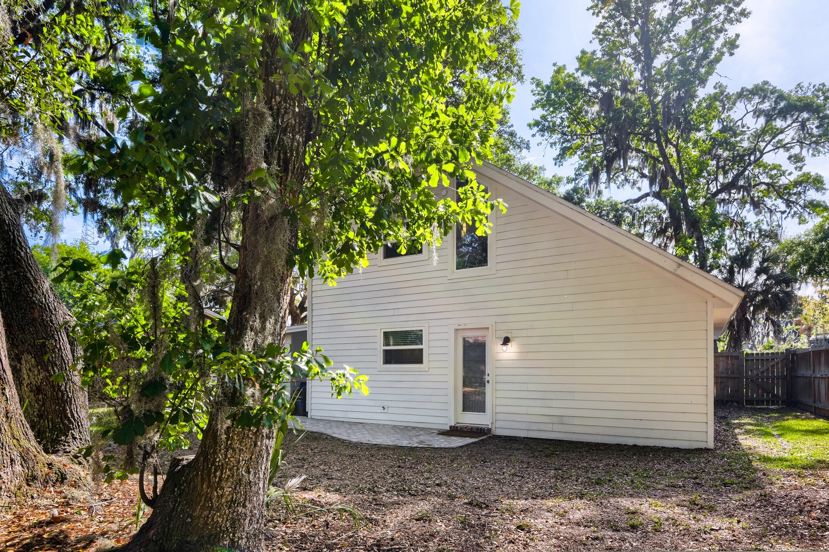 Peaceful seclusion in a natural wooded setting.