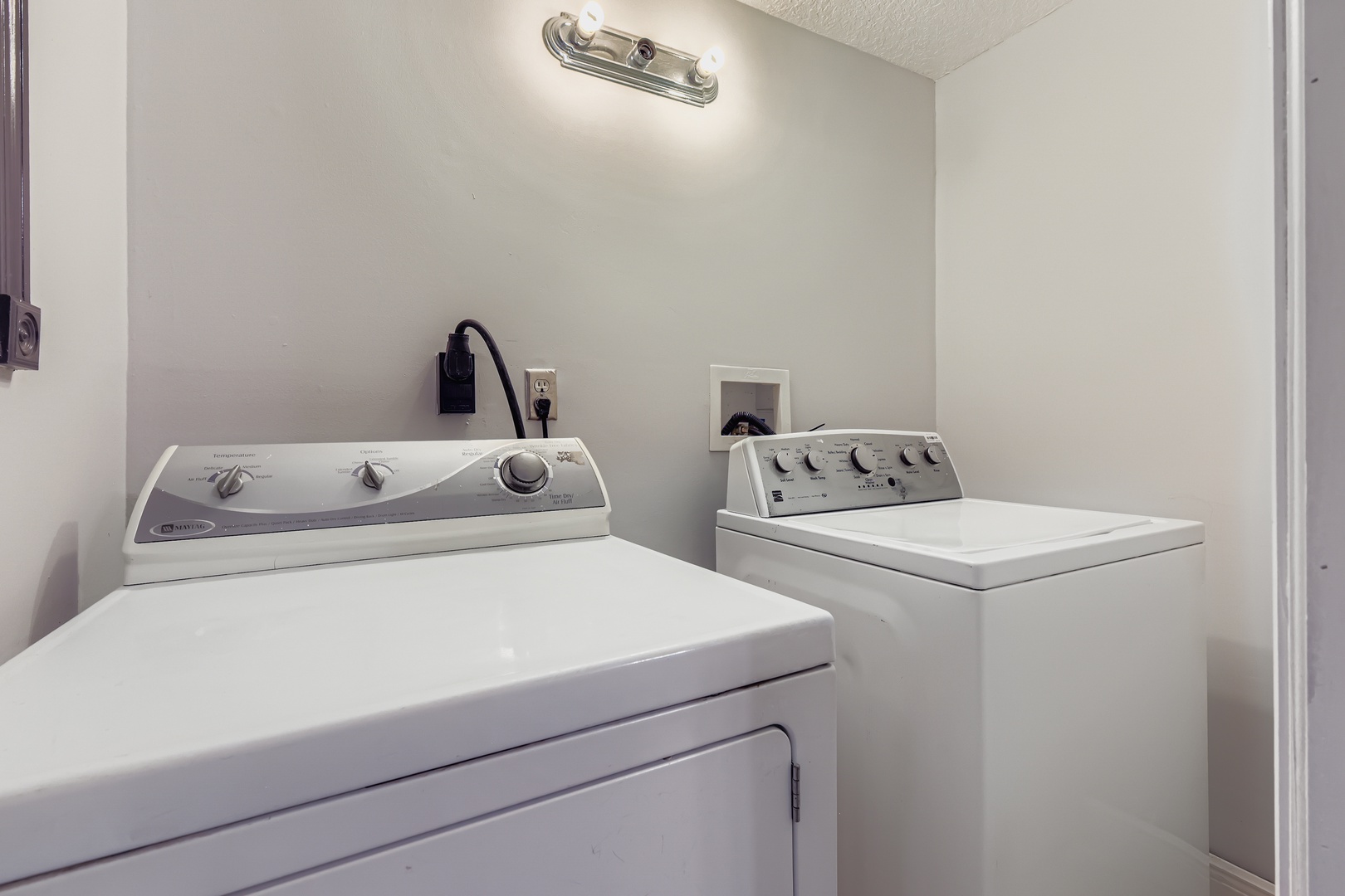 Private washer and dryer.