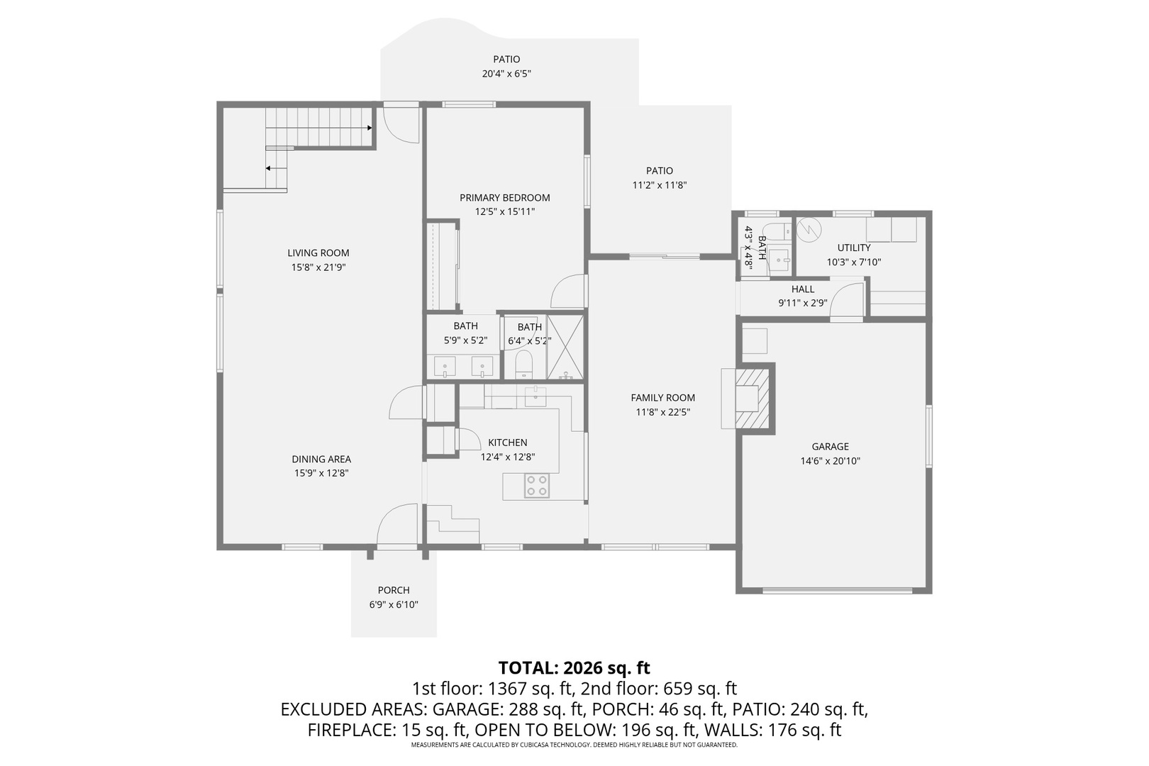 Downstairs floor plan.