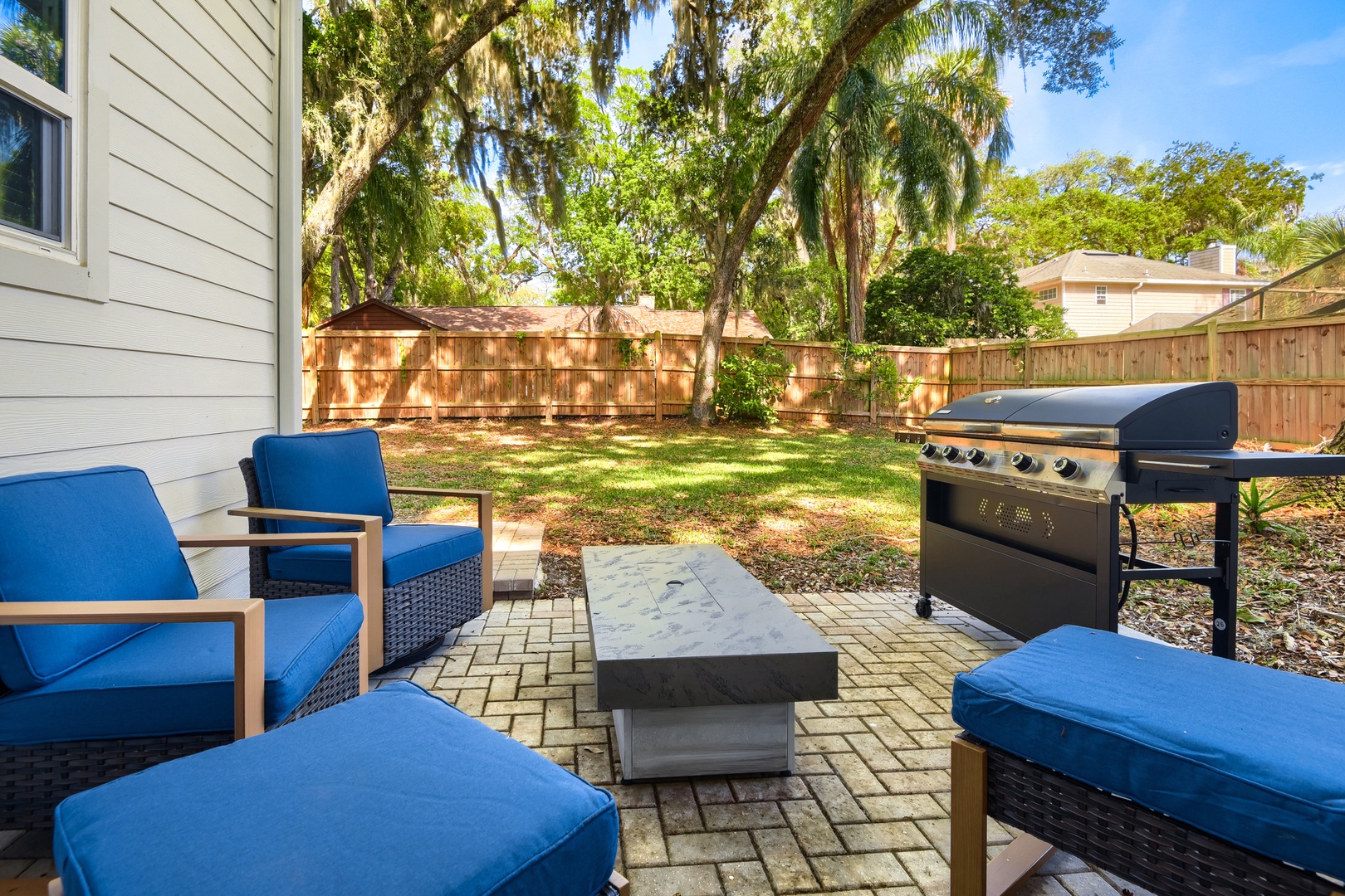 Private Backyard Oasis with Grill & Seating