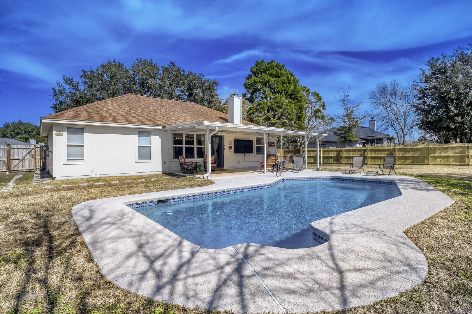 Spacious private pool backyard retreat