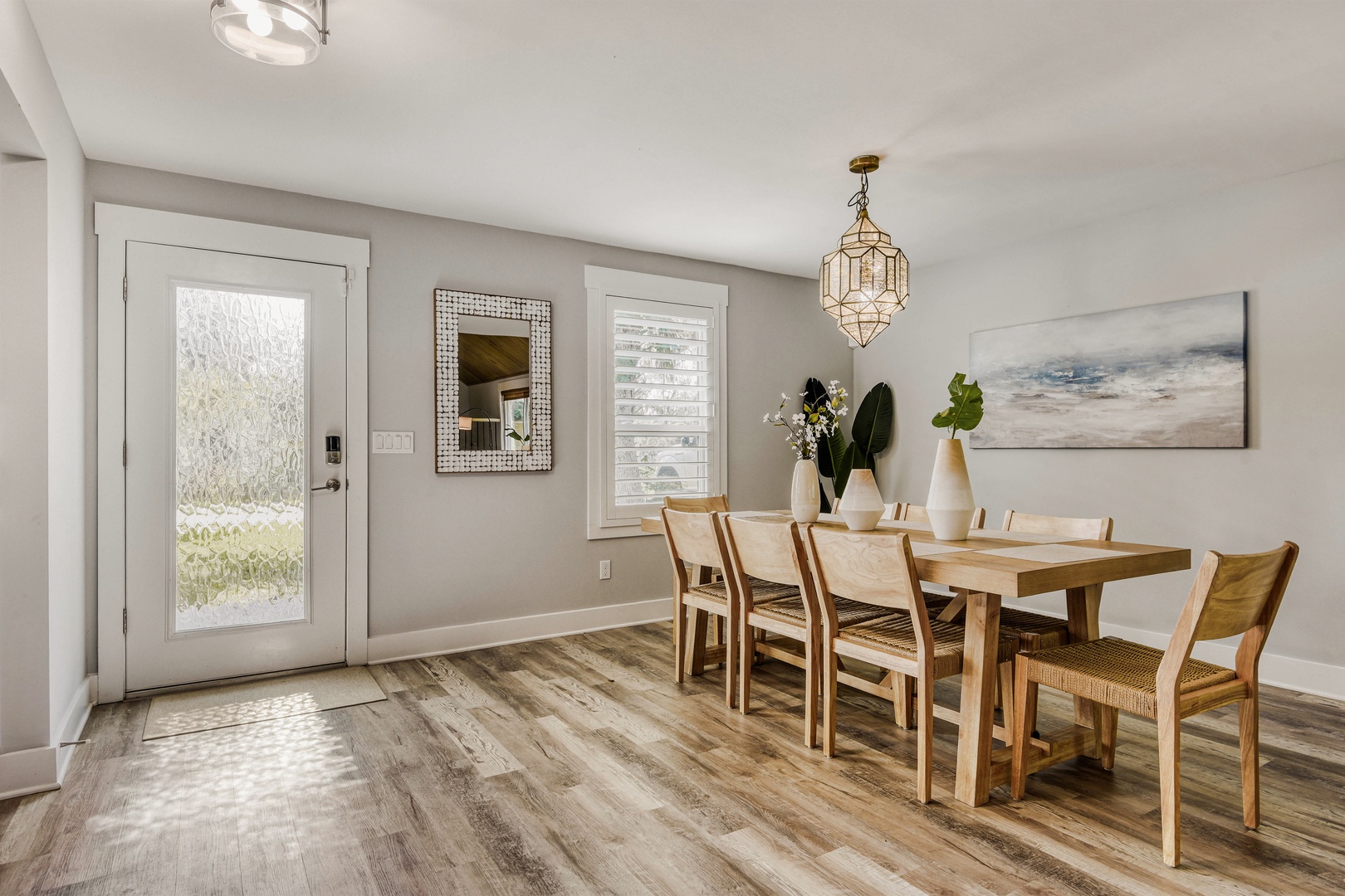Elegant Dining Room with Pendant Lighting