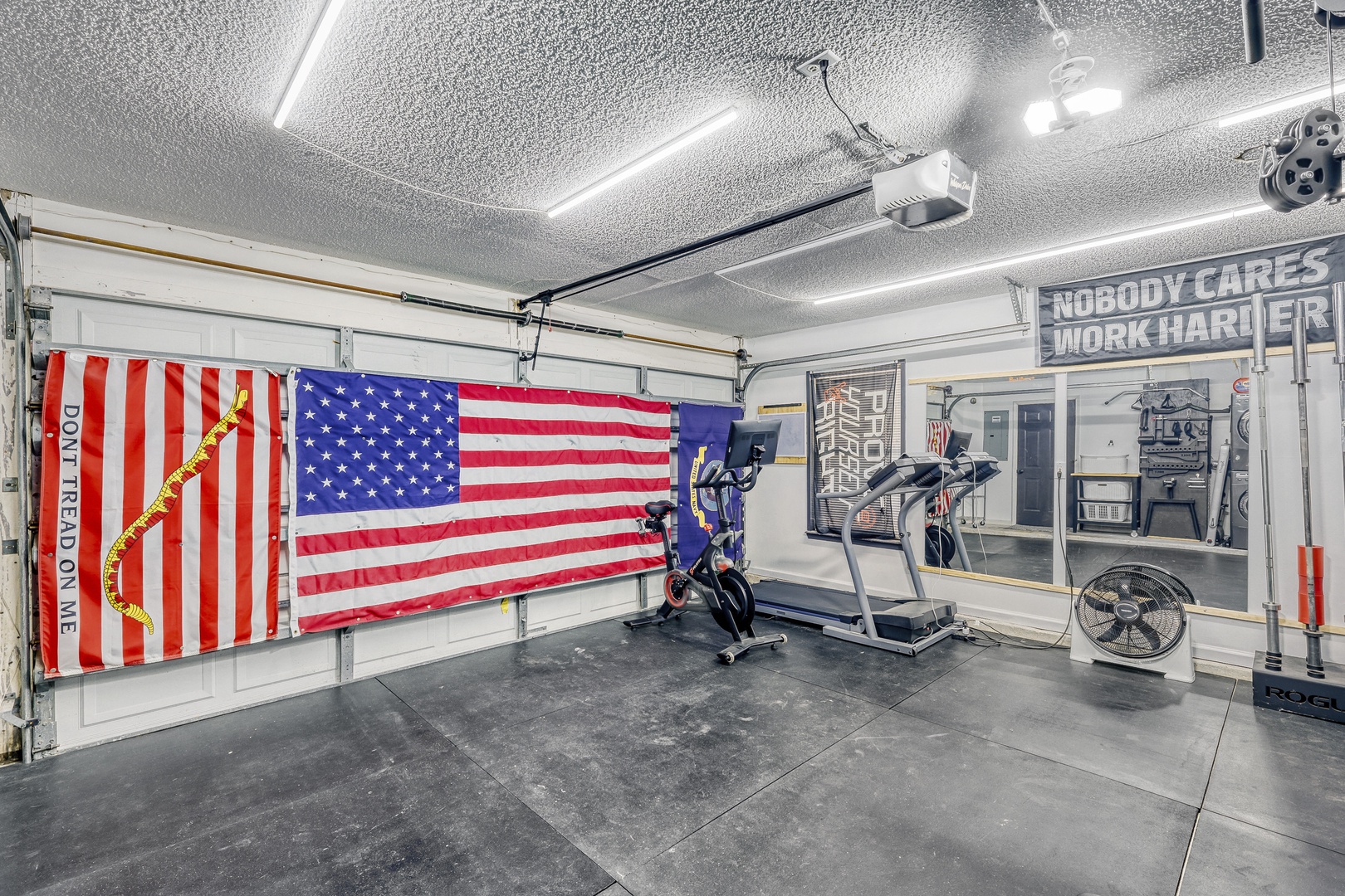 Private gym treadmill & Peloton bike