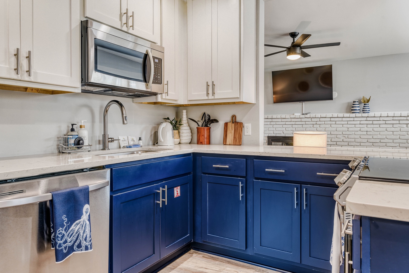 Chef-Ready Kitchen with Marble Countertops