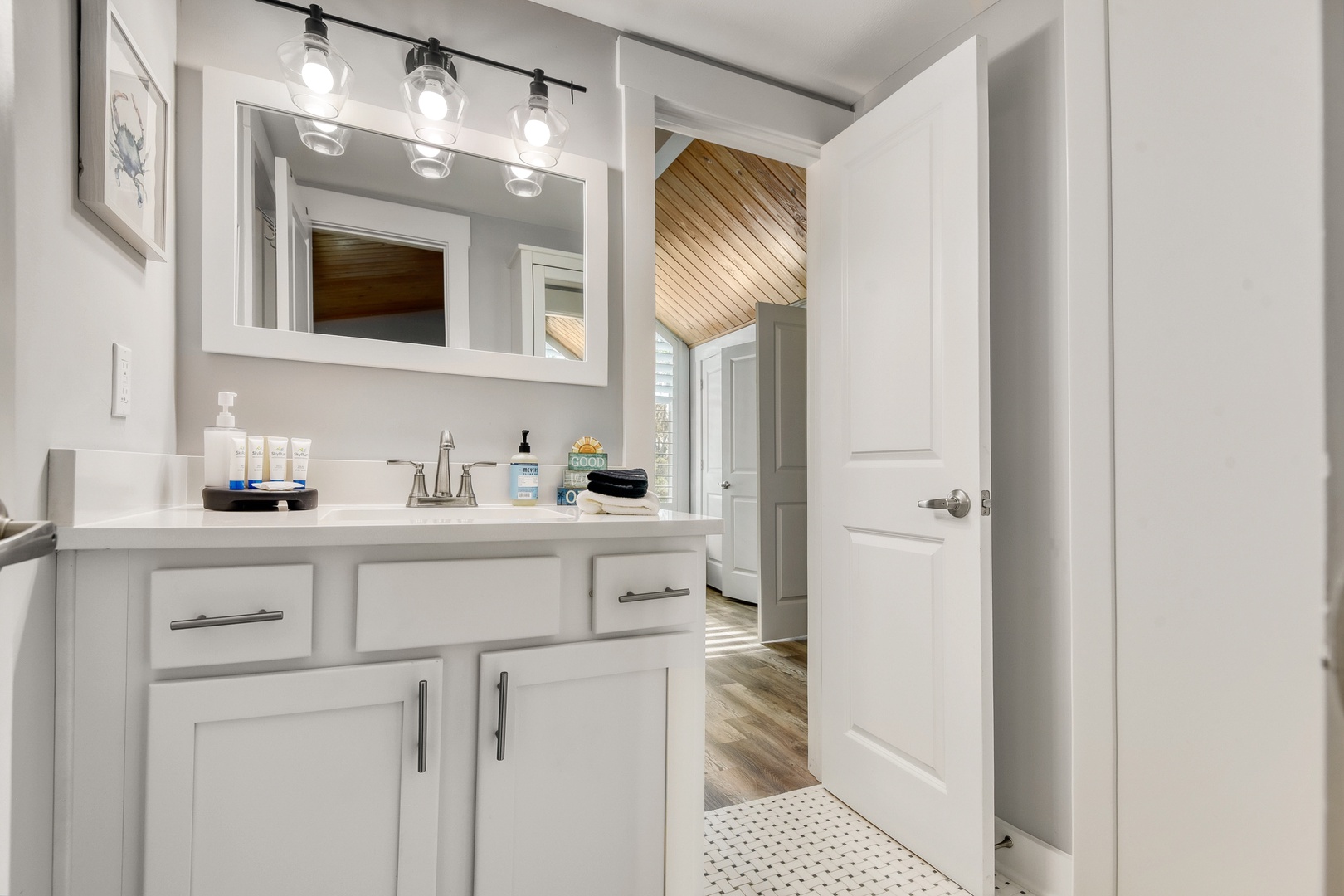 Jack & Jill Bathroom with Elegant Vanity
