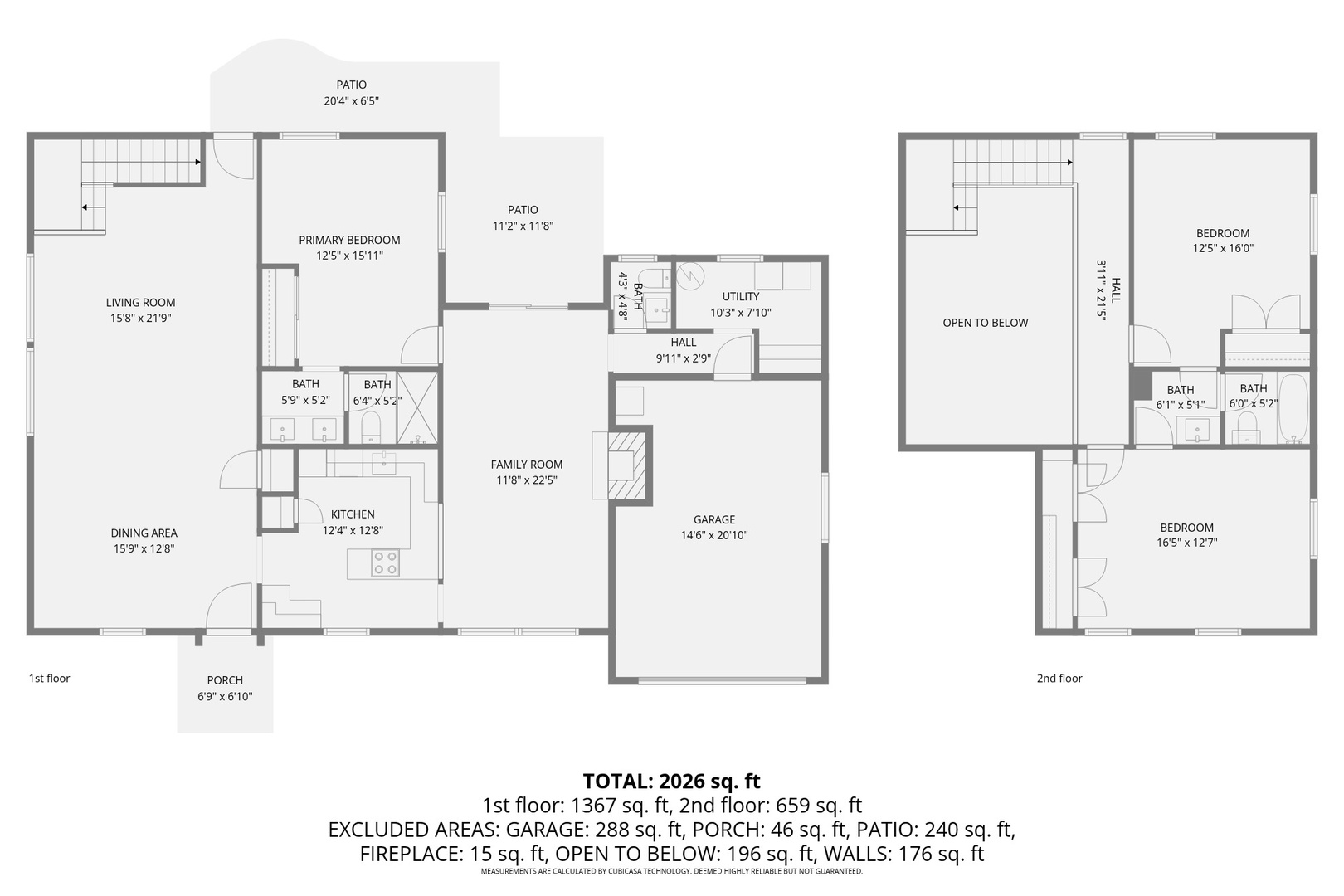 Combined floor plan.