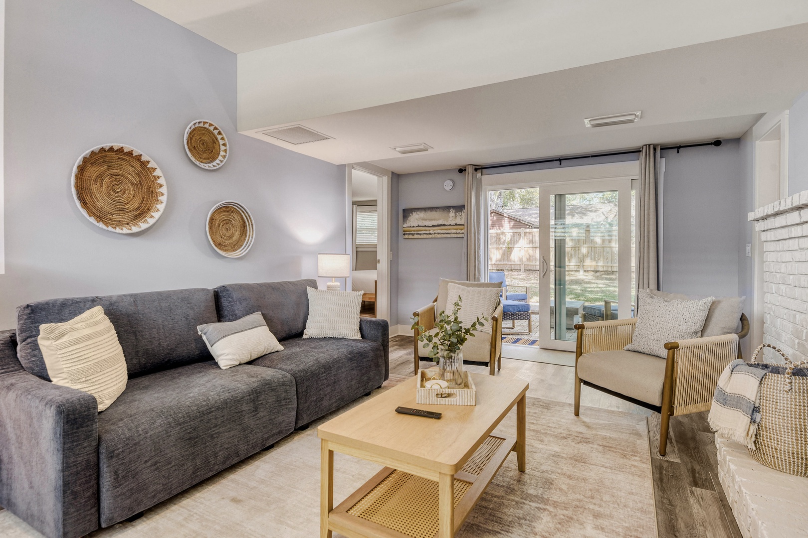 Warm textures and natural light create the perfect retreat.
