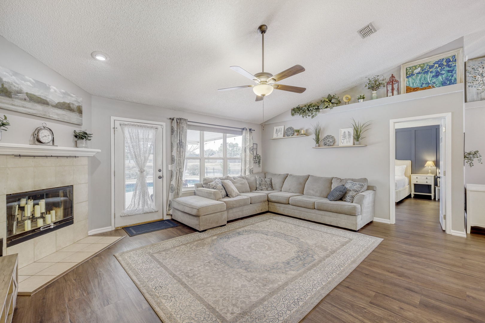 Unwind in your spacious living room.