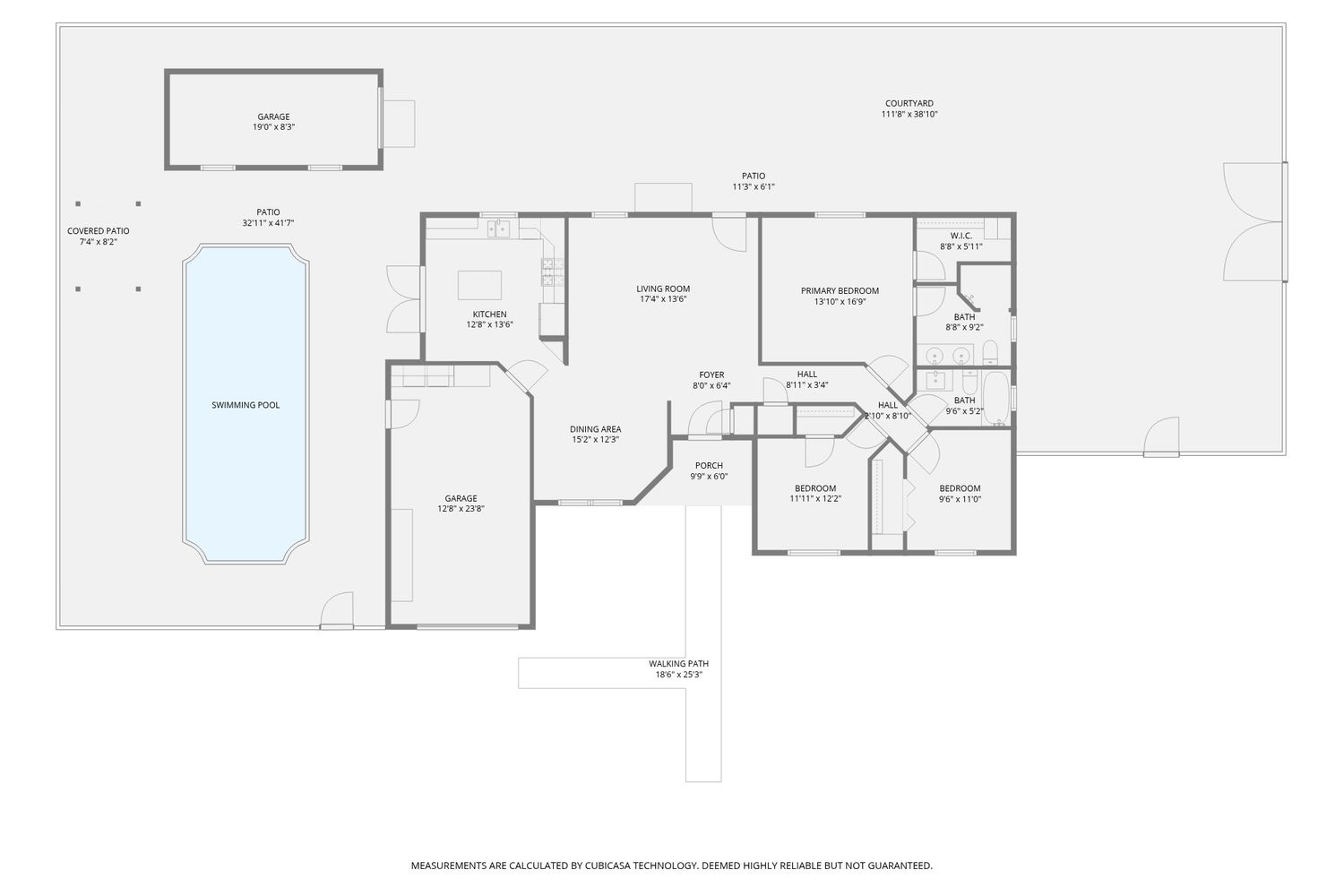 Indoor/outdoor floor plan.
