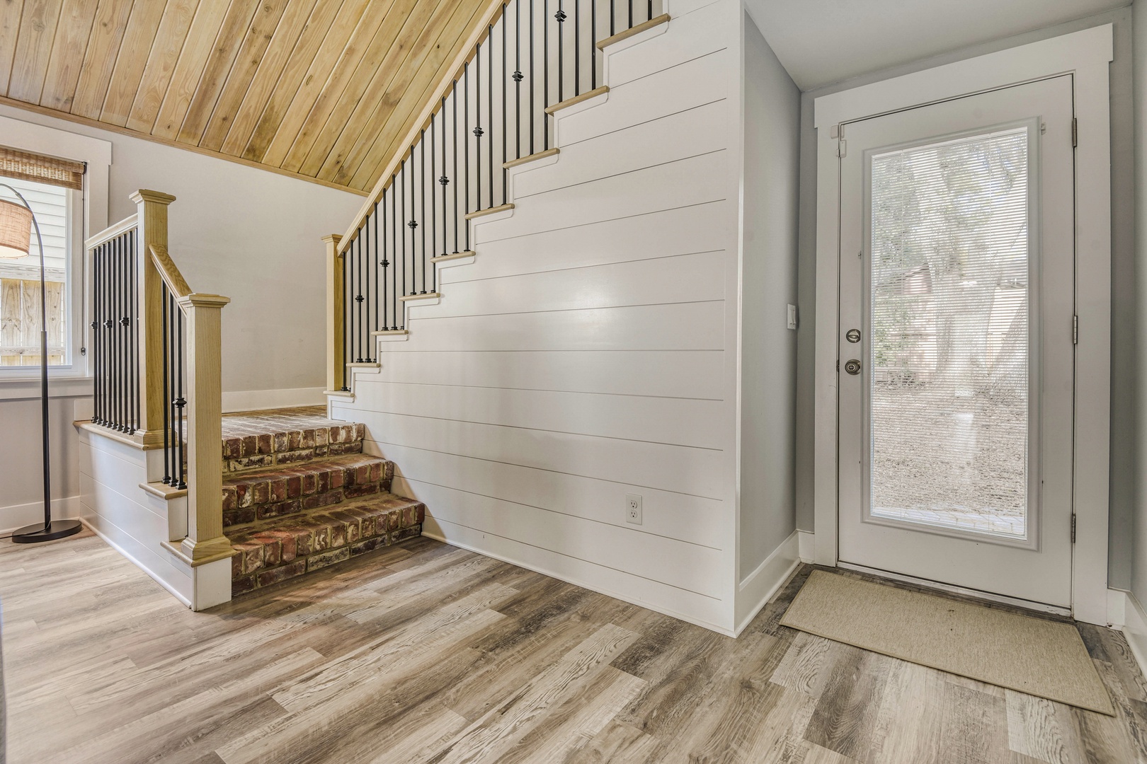 Stairway to second floor.