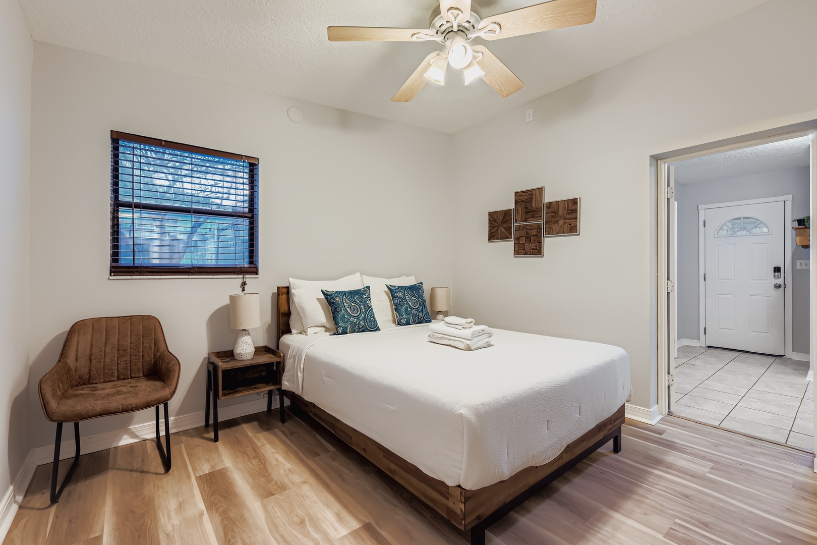 Unwind in your cozy bedroom.