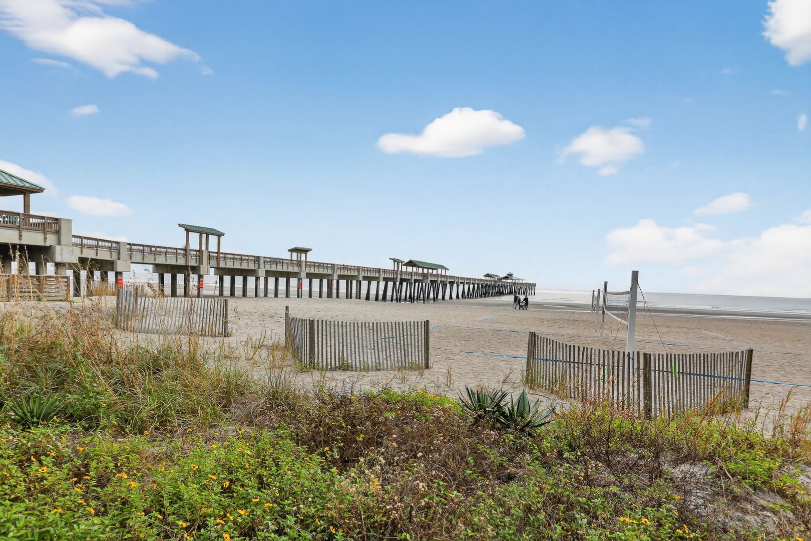 Folly Beach - Coastline Beach and Boardwalk