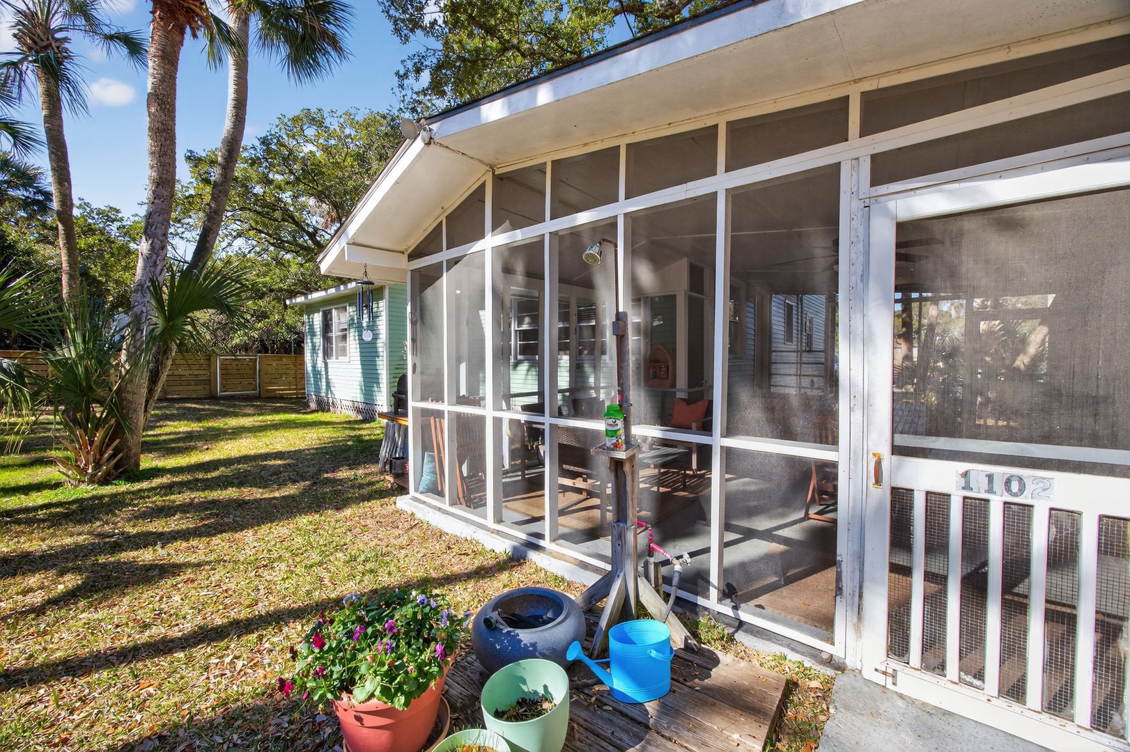 Exterior - Fenced Backyard, Garden