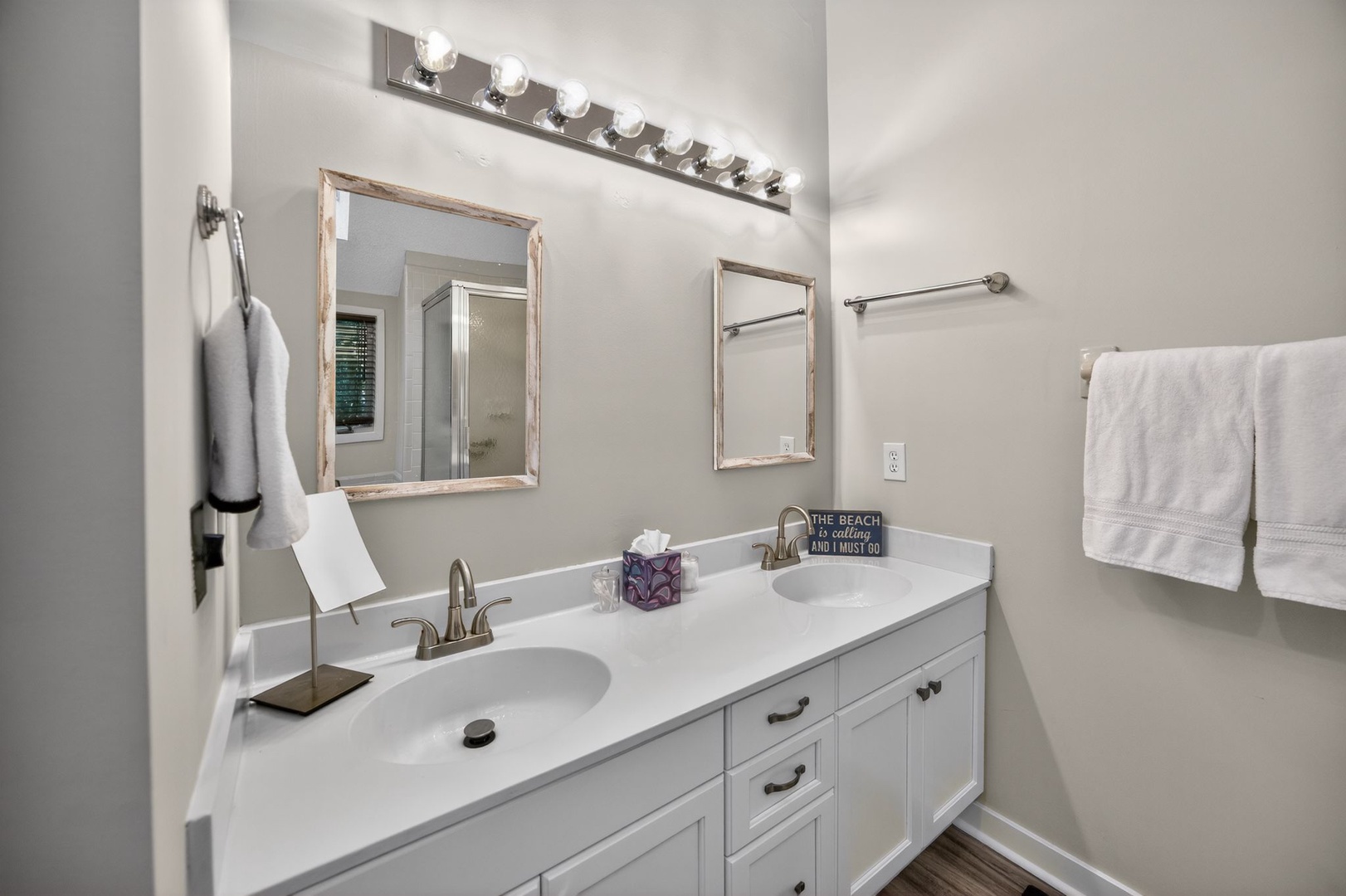 Primary Bathroom - Dual Vanity, Soaking Tub, Walk-In Shower