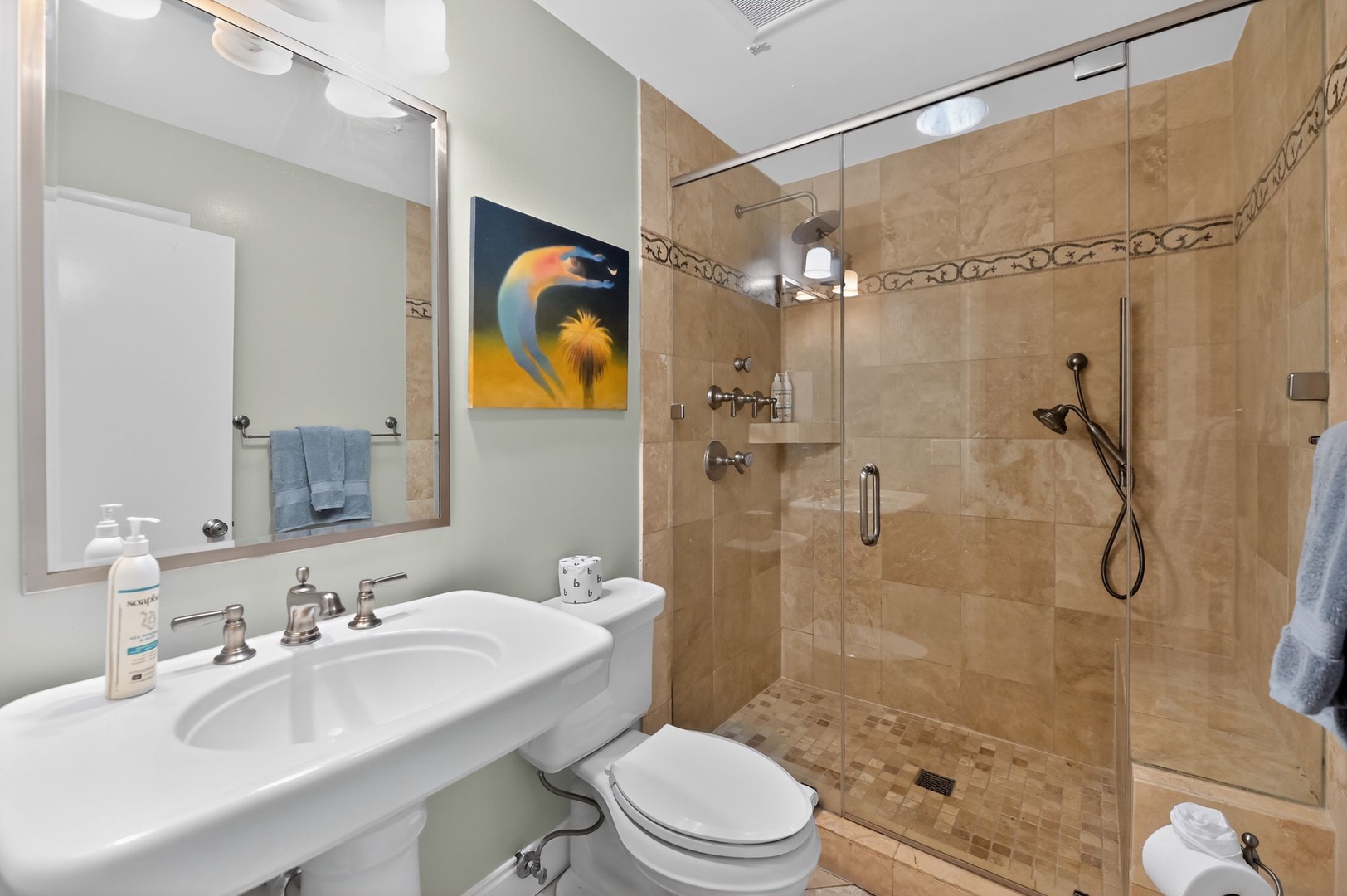 Shared Hall Bathroom - Walk in Shower