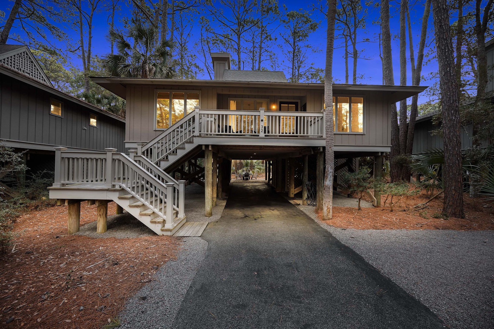 Driveway with Covered Parking - Sunset at Drift Away