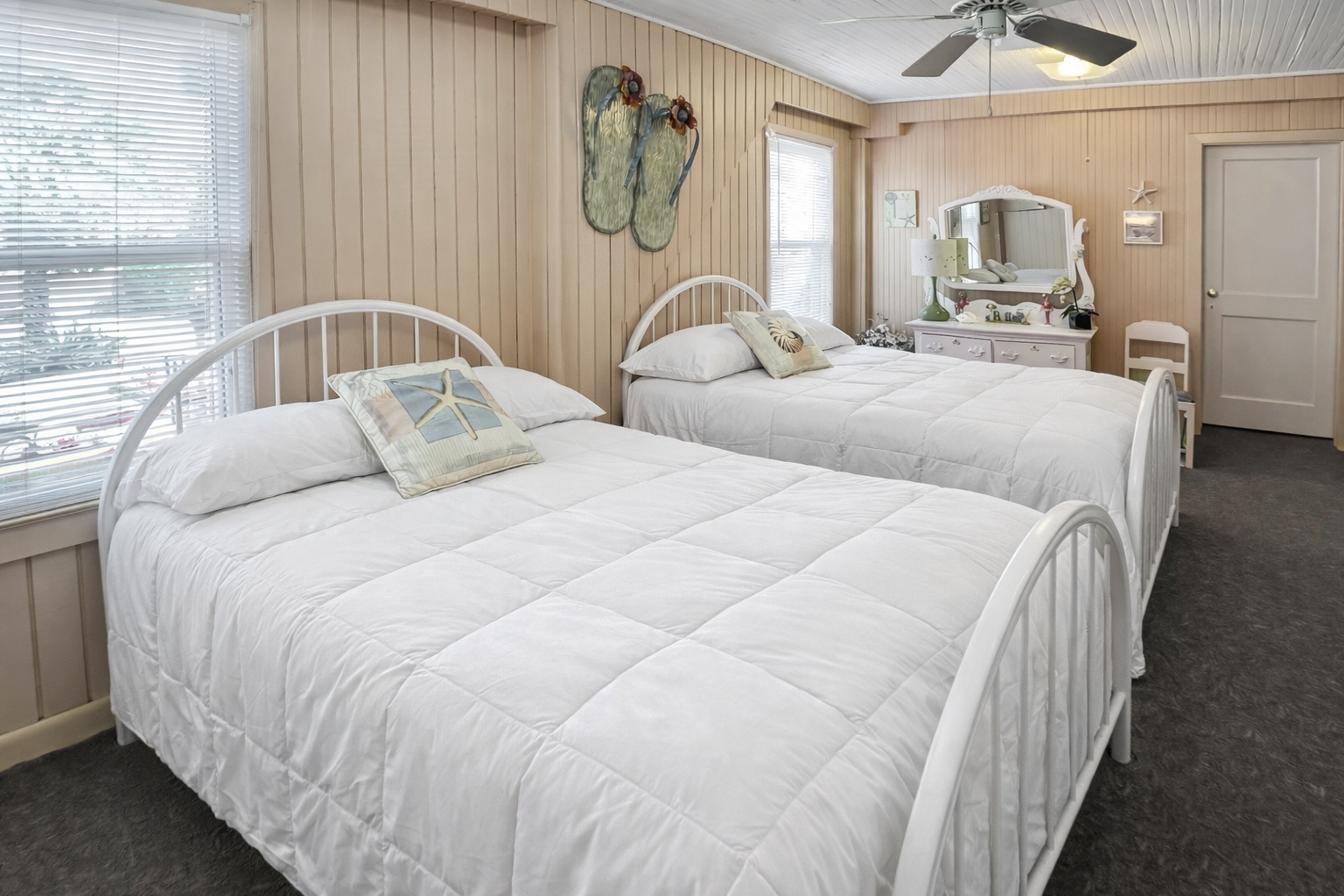 Second Bedroom - Two Double Beds (Sleeps 4)