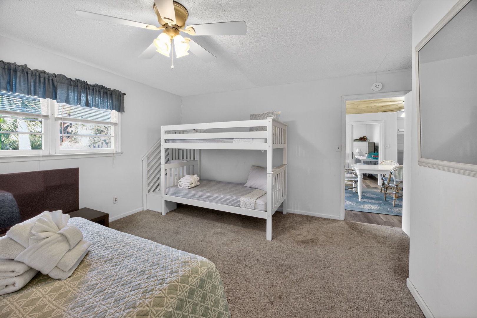 Second Bedroom - Queen Bed & Twin Over Twin Bunk