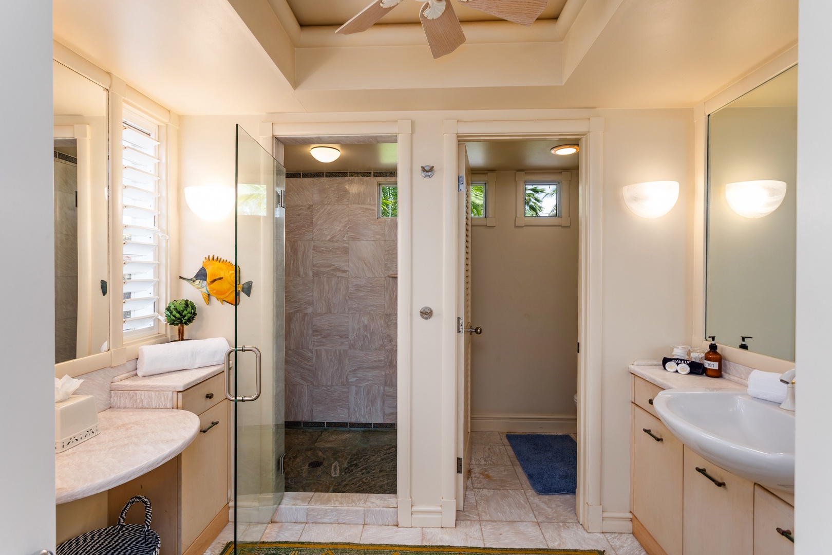 Guest Bedroom - Step into your private spa-like sanctuary with a spacious walk-in shower and a separate water closet—designed for your comfort and relaxation.