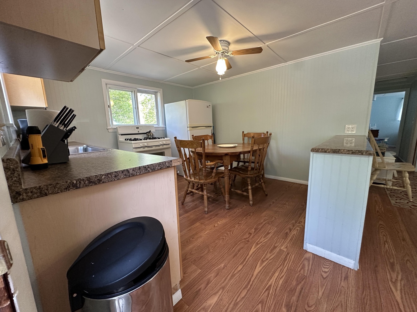 Step into your bright kitchen and dining space with everything you need to cook and share meals together.