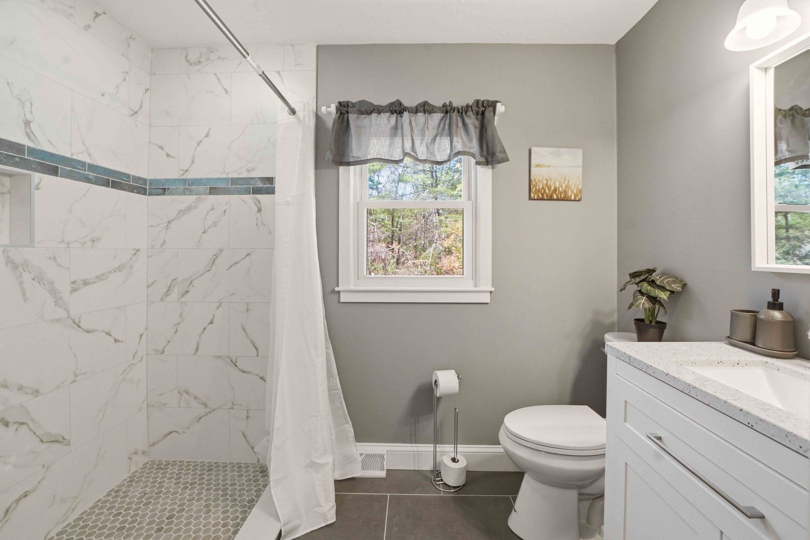 Full bath with walk in shower