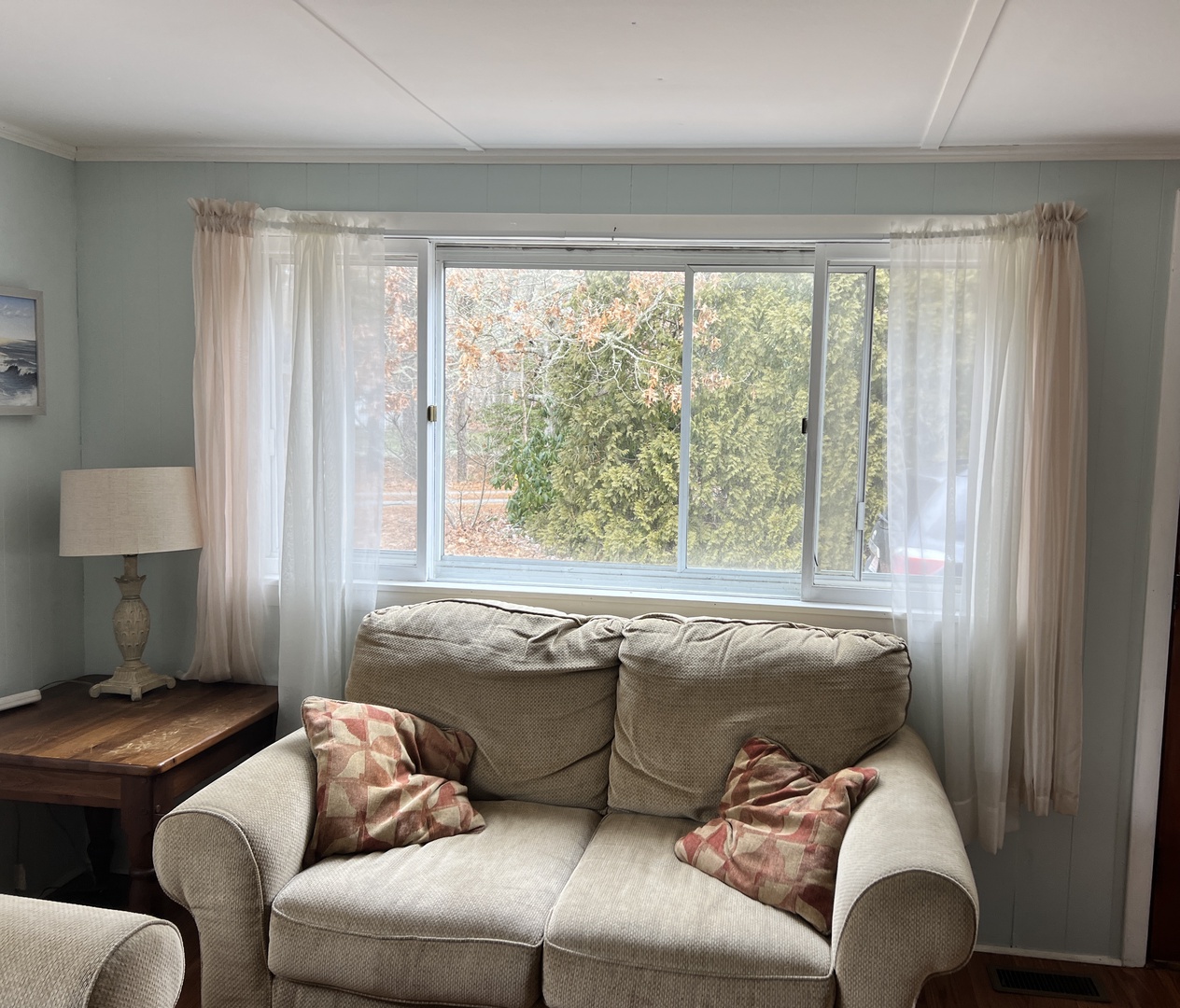 Sink into plush seating while natural light streams through your window, creating a peaceful retreat where comfort meets tranquility.