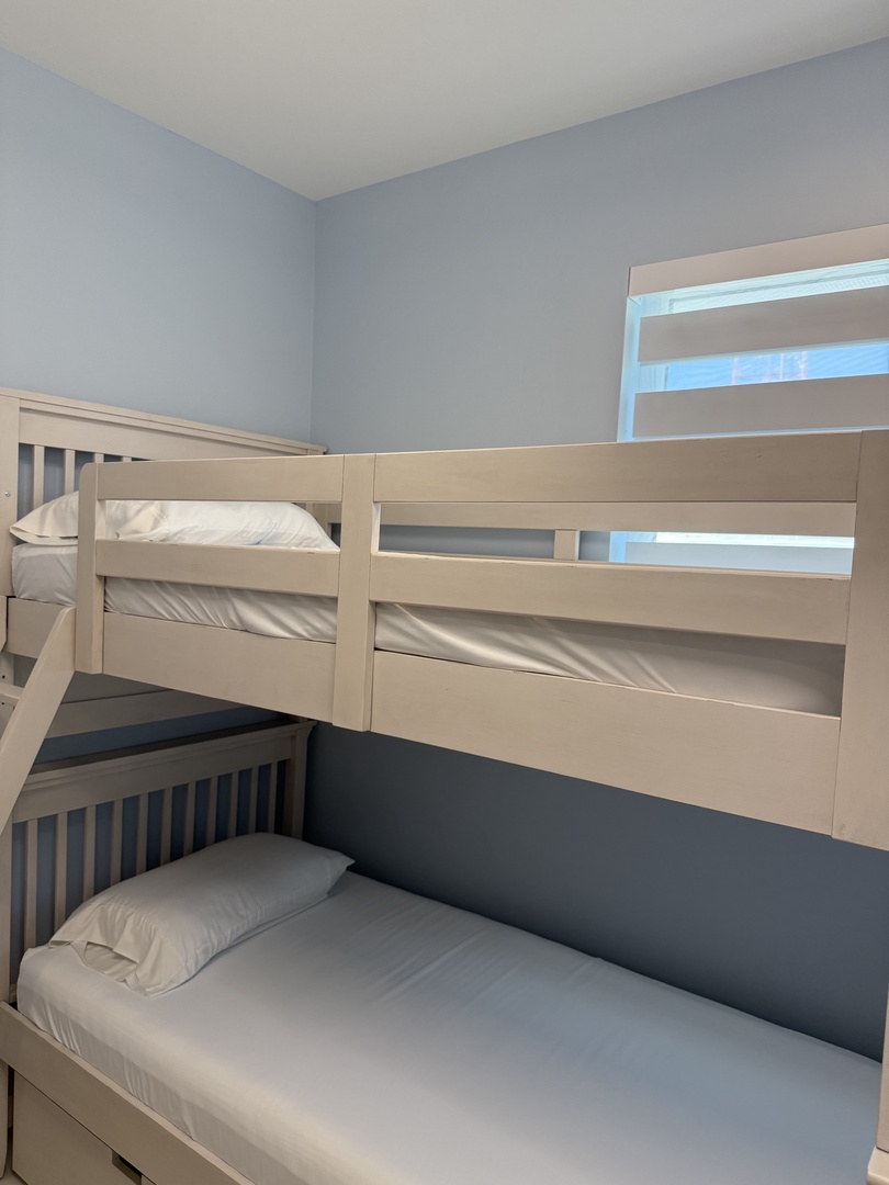 Your cozy bunk beds offer comfort and space-saving style, perfect for sharing memorable nights with family or friends.
