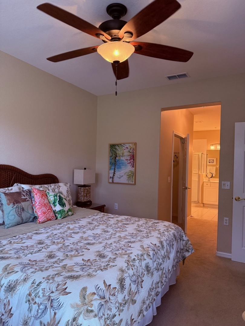 Bedroom 1 King bed private full bath