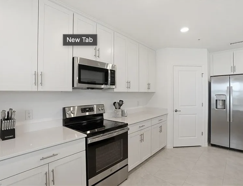 Enjoy your stay in a bright, modern kitchen with full-size stainless appliances and everything you need to whip up your favorite meals.