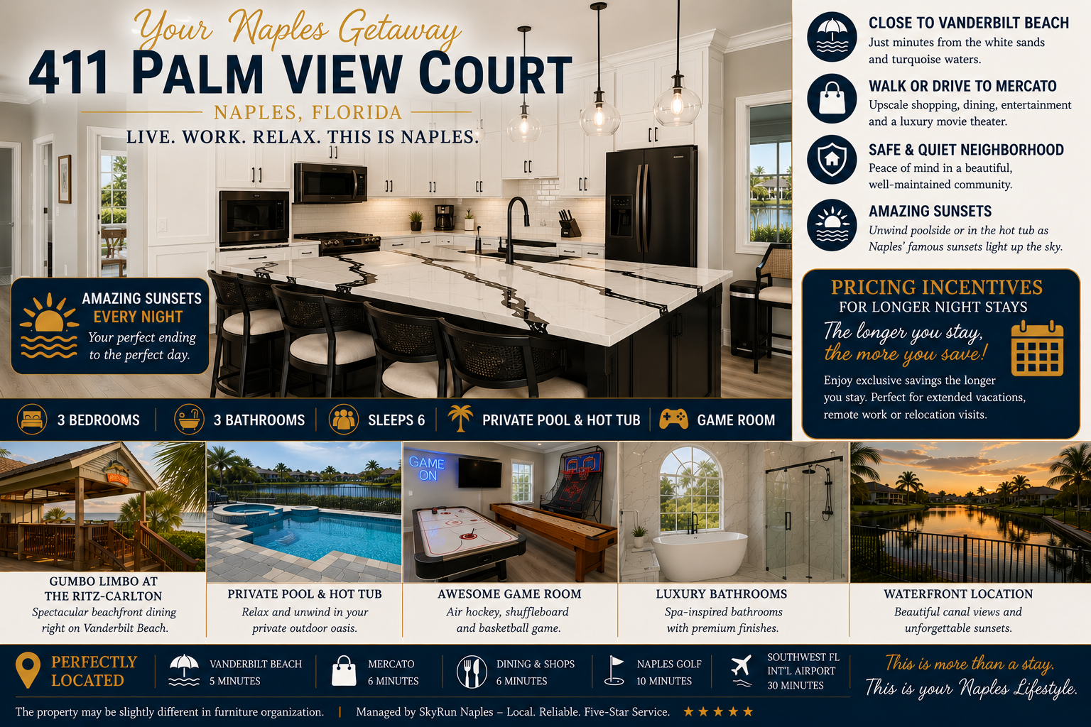 The Palms Retreat – Luxury Pool Home between Naples & Marco Island by SkyRun Naples