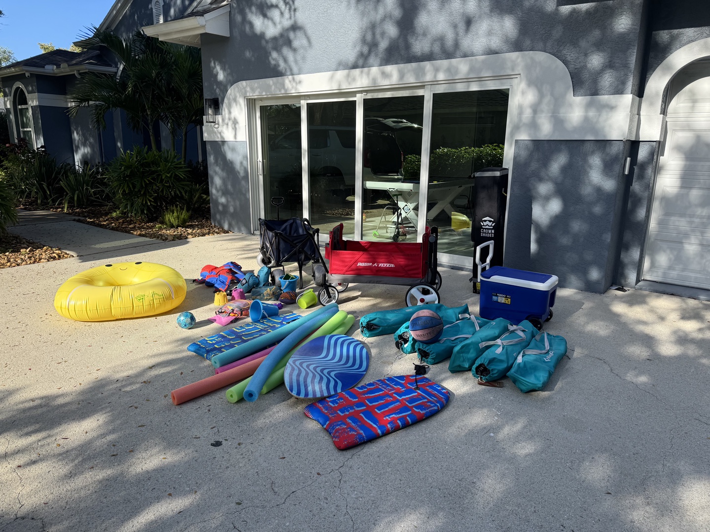 Fun in the pool toys galore