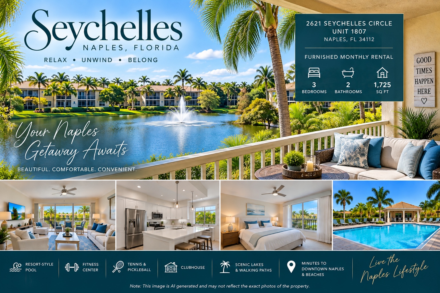 Naples Seychelles Amazing Decor by Sky Run Monthly