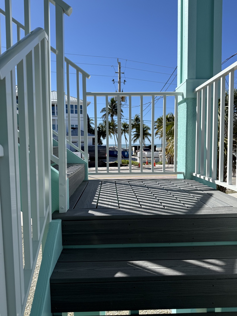 Modern architectural details showcase clean lines and tropical ambiance in this coastal destination.